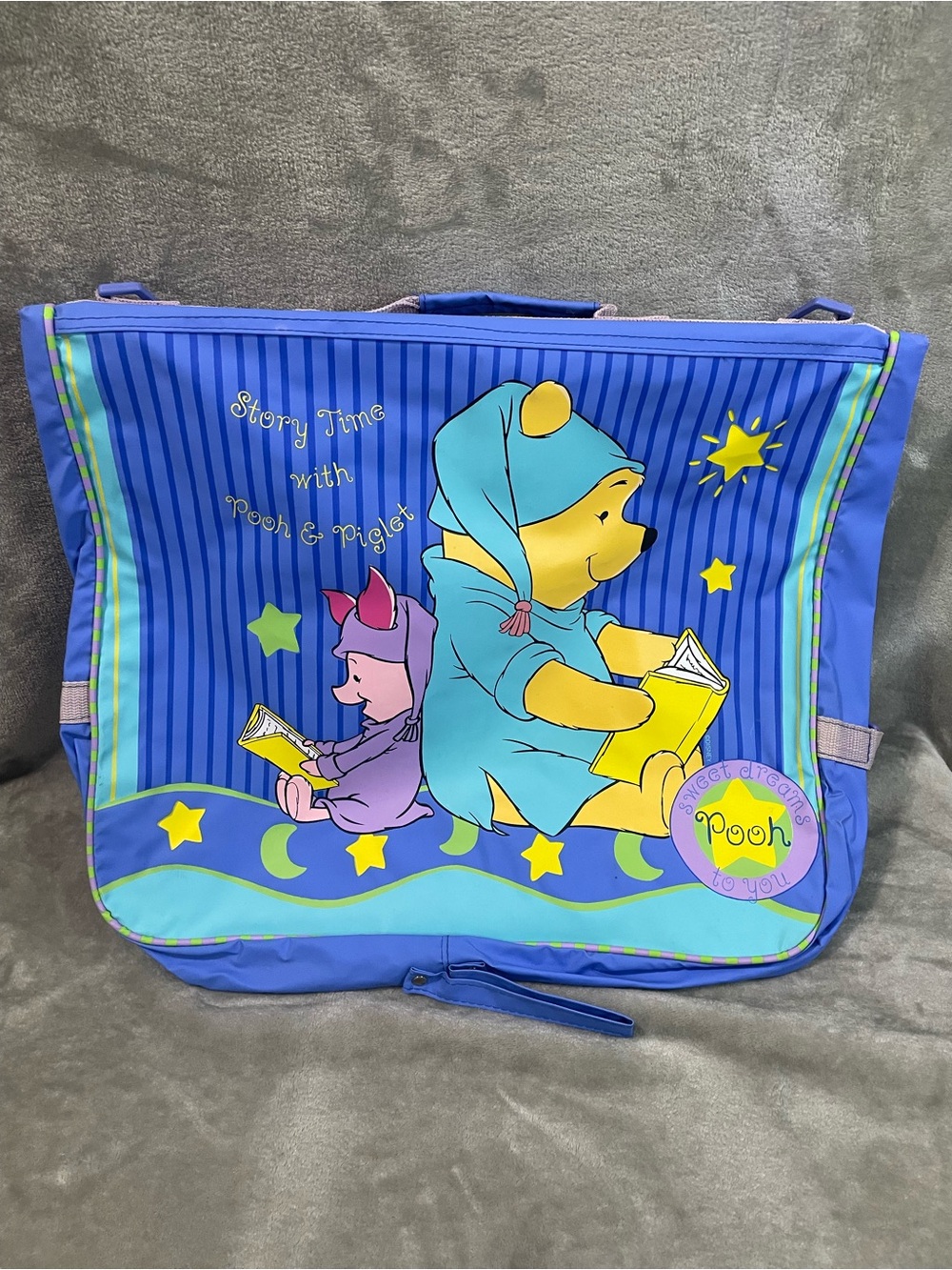 Vintage Disney Winnie the Pooh & Piglet Story Time Garment Bag/Kids Luggage